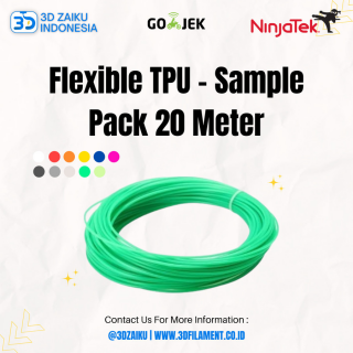 SAMPLE PACK 20 METER NinjaTek Flexible TPU 3D Filament from USA - Cheetah